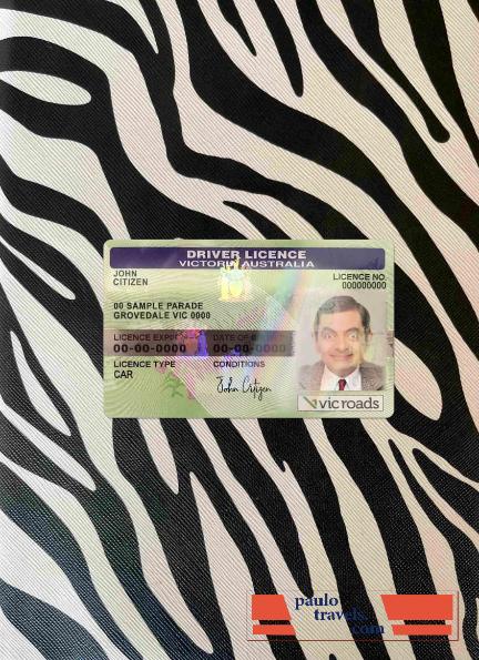 Australia Victoria state DL photolook FRONT PSD template